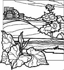 Zoo animals coloring pages 11. Landscape Coloring Pages For Adults Coloring Home