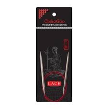 These needles are manufactured in all of the standard sizes (from 2.0 mm to 25.0 mm), but you might find it a bit difficult to find the very small or very large sizes as it is often not economical for a store to stock them. Chiaogoo Red Lace Circular Knitting Needles 40 100cm Biscotte Yarns