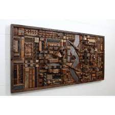 Layout your pieces on a backing board as you can see we have used. Brown Reclaimed Wood Wall Art Nakshatra Ply And Hardware Id 15497912455