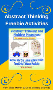 Abstract Thinking Freebie Activities Classroom Freebies Higher Order Thinking Skills Gifted Lessons Student Motivation