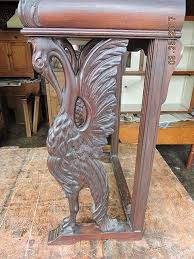 Here is one that had an old leather top. Antique Telephone Table With Chair Collectors Weekly