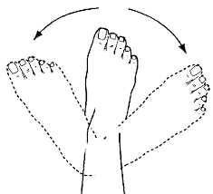 Draw the letters of the alphabet in the air with your foot. 2