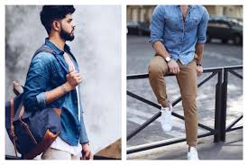 Comment bien porter un chino homme : 4 Idees De Looks Avec Un Pantalon Beige Chino Homme