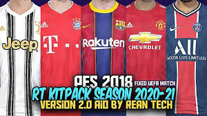 Translated august 23, 2020 · Pes 2018 Rt Kitpack Season 2020 2021 V2 Aio Kazemario Evolution