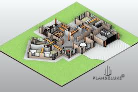 358sqm Spacious 4 Bedroom Tuscan House Plan 4 Bedroom House Designs Plandeluxe