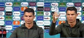 Coca cola is an official sponsor of euro 2020, and it's still unknown what they think of cr7s rejection. 4rpsjppqurvx3m