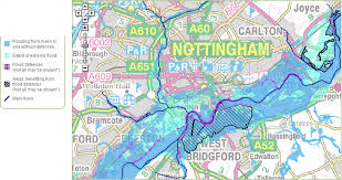 Flooding in Nottingham — flood risk context for planning applications