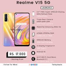 Realme V15 5G launched in China In 2021