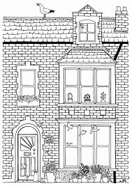 bundle of 4 victorian terrace house exterior coloring pages etsy in 2021 house colouring pages terrace house coloring pages