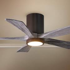 42 Irene 5hlk Textured Bronze Led Damp Hugger Ceiling Fan 78w49 Lamps Plus