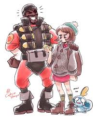 I think ill have james as soldier, may, misty, dawn or iris as. Hanyuu Jenn Wear Your Mask On Twitter Pokemon Pokemon Trainer Team Fortress 2 Medic