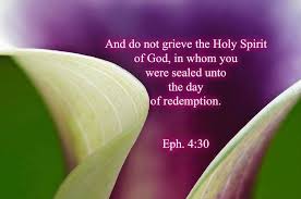 PPL – Eph 4-30 and do not grieve the Holy Spirit of God, in whom ...
