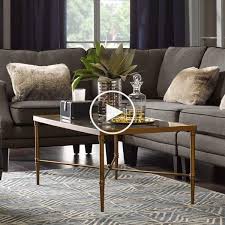 madison park signature porter table basse rectangulaire en bronze glamour moderne 44wx24dx18 25h table basse rectangulaire table basse mobilier de salon