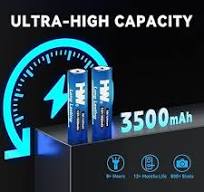 Amazon.com: HW Lithium Batteries AA 24 Pack, [1.5V, 3500mAh ...