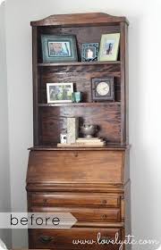 The v pattern on this secretary desk (both on the hutch door and on the frame. Secretary Desks With Hutch Ideas On Foter