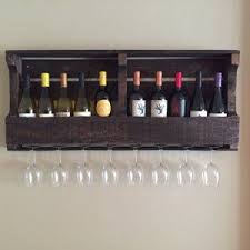 Los Grandes Lagos Estante De Vino Recuperado Madera Etsy Wine Rack Dark Walnut Stain Rustic Wine Box