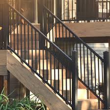 They describe the railing that's a part of a. Metal Stair Railing Outdoor Porch Railing Decksdirect