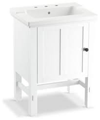 W sedgewood vanity in white with the 24 in. Kohler Tresham 24 Vanity Transitional Bathroom Vanities And Sink Consoles By The Stock Market Houzz