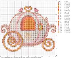 14 01 11 Grille De Point De Croix Gratuite Carrosse Punto De Cruz Puntos Bordado