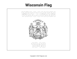 Published by wisconsin historical society press. Free Wisconsin Flag Coloring Page