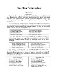 Doc Rima Akhir Pantun Melayu Choo Ming Ding Academia Edu