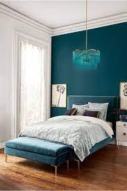 Chambre avec un look élégant et une ambiance apaisante. Chambre Bleu Canard Toutes Nos Idees Pour Une Decoration Reussie