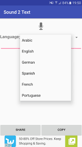 A simple app for convert speech to text Sound 2 Text For Android Apk Download