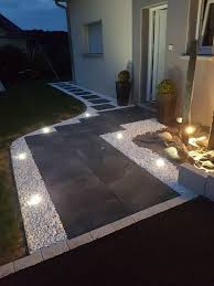 30 Diy Lighting Ideas At Night Yard Landscape With Outdoor Lights Gowritter Driveway Design Courtyard Landscaping Modern Outdoor Lighting