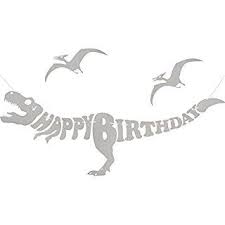 Dinosaur Dino Happy Birthday Banner Unique Decorations For Dinosaur Party Supplies Dinosaur Birthday Party Dinosaur Theme Party Dinosaur Party Supplies