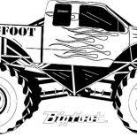 Avenger monster truck coloring page: Monster Truck Avenger Monster Jam Coloring Pages Color Luna