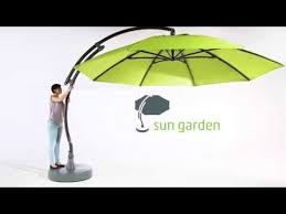Mover over miami vice, this is miami nice thanks to chichester 3.0 x 3.0m square side post parasol. Sun Garden Easy Sun Parasol Set Up Cover Youtube
