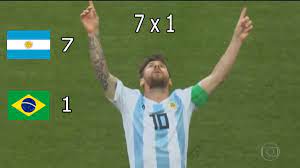 Quem sabe a argentina de messi vencendo, ou uma zebra chegando ao título ajudem a impedir o uso político do futebol brasileiro, como a ditadura militar tanto fez. Argentina 7 X 1 Brasil Copa America 2019 Semifinal Parodia Youtube