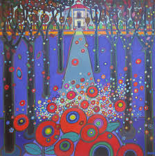 1961) jelly bean hill, 2018. Collections Darlene Kulig Canadian Artist