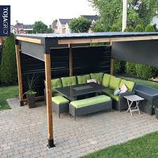 Pergola Kit With Shade Sail For 4x4 Wood Posts Patio Design Outdoor Pergola Pergola Patio