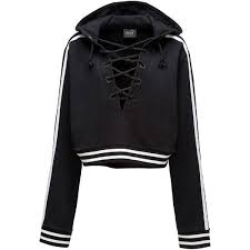 Fenty Puma By Rihanna Lace Up Hoodie Sweatshirt 150 Liked On Polyvore Featuring Tops Hoodie Puma Sweatshirts Sweatshirts Hoodie Cropped Hooded Sweatshirt