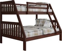 Featuring a lacquered stain with an antique gray finish, this solid pine bed is a versatile addition for any kids' bedroom. Donco Trading Co Mission Twin Full Bunk Bed Homemakers Furniture In 2021 Bunk Bed With Trundle Full Bunk Beds Bunk Beds With Stairs