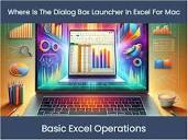 Excel Tutorial: Where Is The Dialog Box Launcher In Excel For Mac ...