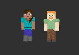 Made Stephanie and Alexander as java skins : r/Minecraft