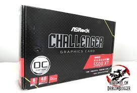 Asrock Challenger D Radeon Rx 5500 Xt 8gb Oc Graphics Card Review In 2020 Graphic Card 8gb Challenger