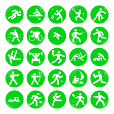 Uno de los mayores eventos deportivos a nivel mundial es sin duda los juegos olímpicos, cada cuatro años decenas de países compiten en diversos deportes. Logos De Deportes Juegos Olimpicos Sobre Fondo Blanco Fotos Retratos Imagenes Y Fotografia De Archivo Libres De Derecho Image 3605748