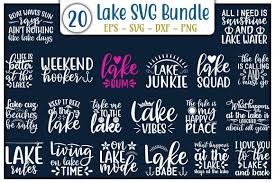 Free svg image & icon. Lake Quotes Design Bundle Graphic By Graphicsbooth Creative Fabrica