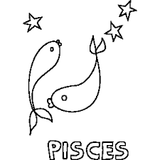 Halloween coloring pages thanksgiving coloring pages color by number worksheets color by numbber addition worksheets. Primitive Pisces Zodiac Coloring Page
