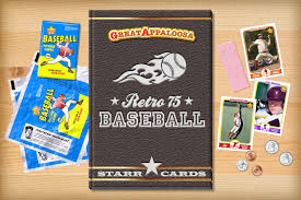 The card is split in two and adhered to book board, creating the front and back covers. Custom Baseball Cards Retro 75 Series Starr Cards