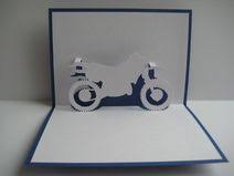 Pop Up Karten Gutschein Basteln Motorrad Motorrad Geschenke Geschenkkarte Basteln