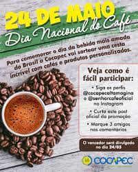 Hoje, no dia mundial do café, comemoro a existência desse líquido essencial para a minha mistura hoje, no dia mundial do café, trago uma informação que pode mudar a sua vida: Participe Do Sorteio Do Dia Nacional Do Cafe No Instagram Cocapec