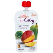 Spinach puree is a healthy way to include spinach in your kids diet. H E B Baby Apple Mango Spinach Pouch Shop Baby Food At H E B
