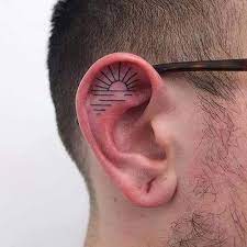 Kulak Ici Erkek Dovmesi Inner Ear Tattoo For Men Kulak Dovme Dovme Modelleri