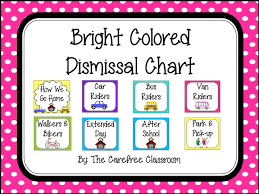 dismissal chart bright colored