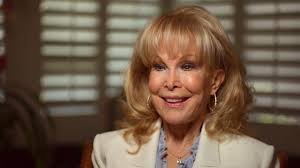 Barbara Eden at home in Los Angeles with her 1969 Ford Mustang Mach 1 428  Cobra Jet. Eden actually owned the car until 1991. Her car still survives  today. Eden wasn't the