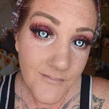 Black White Mini Sclera Contacts, Bold Two-Tone Lenses